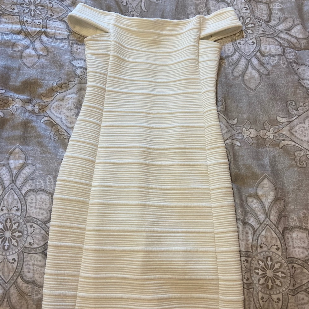 Off-the-Shoulder White Dress